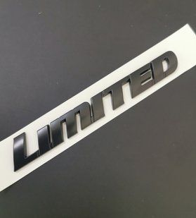 Емблема на автомобіль Limited: велика чорна 301016 фото