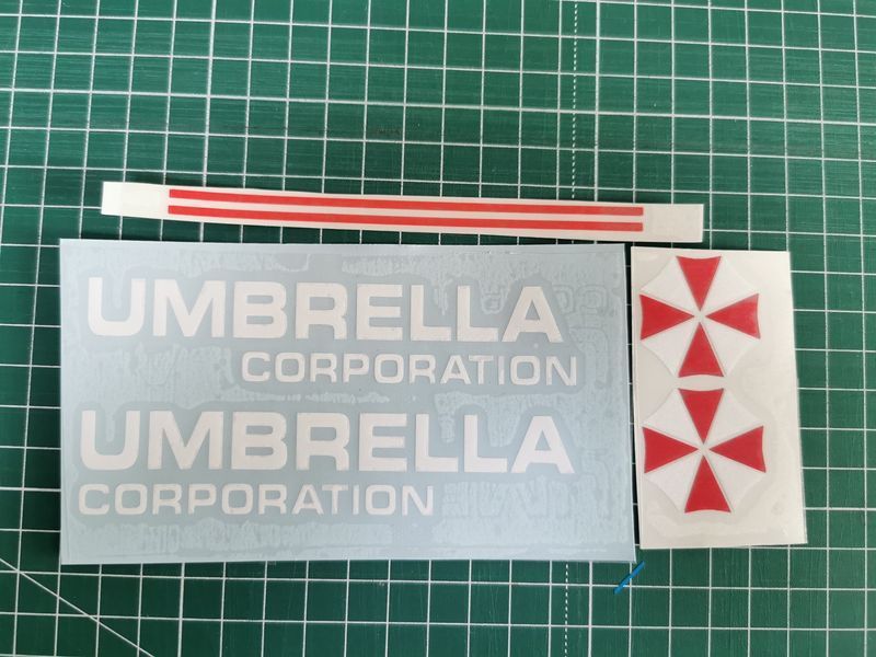 Наклейки - UMBRELLA corporation 2 штуки - Черная 200831 фото