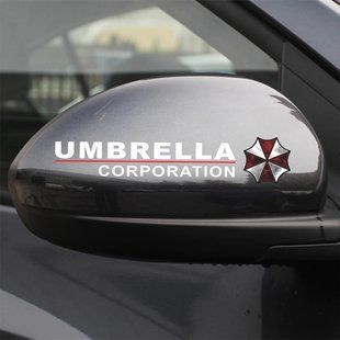 Наклейки - UMBRELLA corporation 2 штуки - Белая 200832 фото