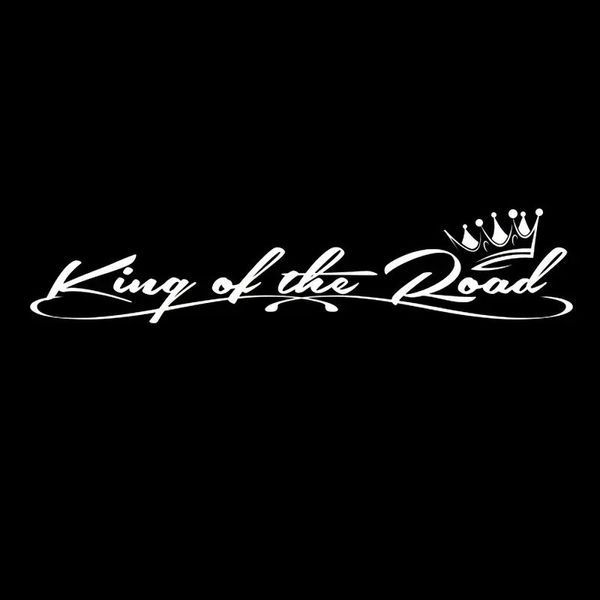 Наклейка на лобовое или заднее стекло King of the road 90 х 19 см 20187 фото