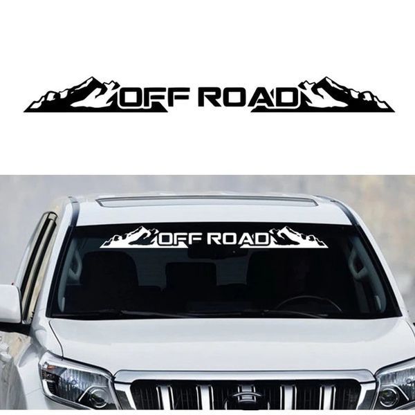 Сонцезахисна наклейка на лобове скло 4x4 без фону 200138 фото