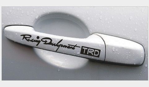 Комплект наклейок Racing Development TRD - Чорні (4 штуки) 20018 фото