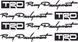 Комплект наклейок Racing Development TRD - Чорні (4 штуки) 20018 фото 3