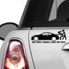 Наклейка на автомобиль No Free Rides GAS OR ASS: Нет бесплатных поездок - топливо или попка - белая 200873 фото 2