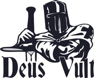 Наклейка на автомобиль Deus Vult 20147 фото