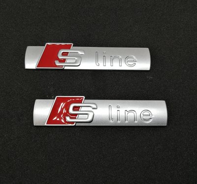 Эмблема на авто АУДИ S-LINE серебро матовое 30061 фото