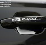Наклейки на ручки Комплект наклеек Racing Development WRC - Белые (4 штуки) 200171 фото