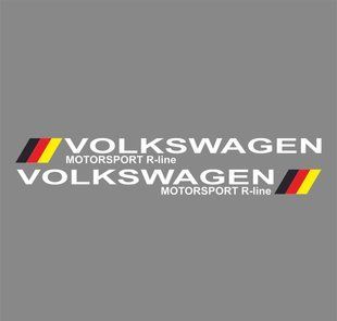 Наклейка на порог VOLKSWAGEN Motorsport R-line 20149 фото