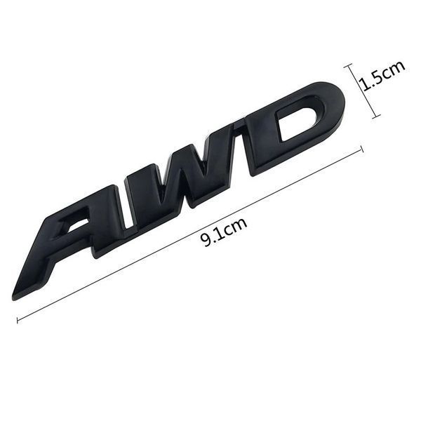 3D емблема AWD - червоний 300634 фото