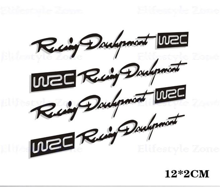 Наклейки на ручки Комплект наклеек Racing Development WRC - Белые (4 штуки) 200171 фото