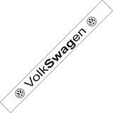 Cолнцезащитная наклейка на лобовое стекло VolkSwagen белая 200123 фото