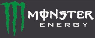 Наклейка - Monster Energy на капот - Біла 20024 фото