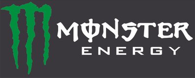 Наклейка - Monster Energy на капот - Белая 20024 фото