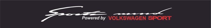 Cолнцезащитная наклейка на лобовое стекло Sports mind powered by volkswagen sport 20080 фото