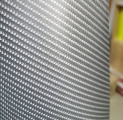 Пленка Карбон 4D серая с микроканалами. ширина рулона 1,52 м. 10052 фото