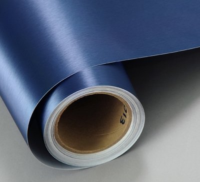 Плівка шліфований тесаний алюміній синій: ширина рулону 152 см 10029 фото