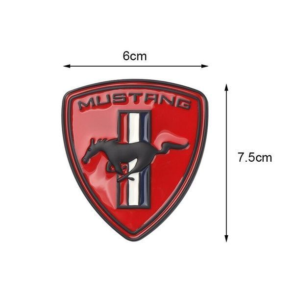 3D эмблема MUSTANG красный 301601 фото