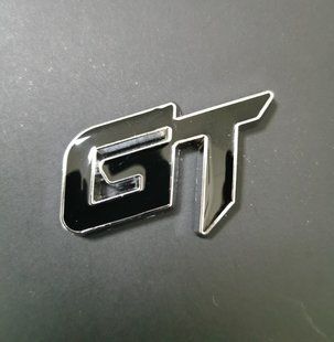 3D емблема GT на решітку - червона 301552 фото