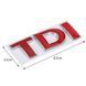 3D эмблема TDI - червона 301062 фото 2