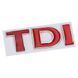 3D эмблема TDI - червона 301062 фото 1
