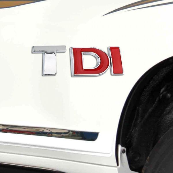 3D эмблема TDI - красные хром 301063 фото