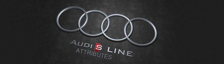 3D эмблема S-LINE мини - красный - серебро глянец 30072 фото