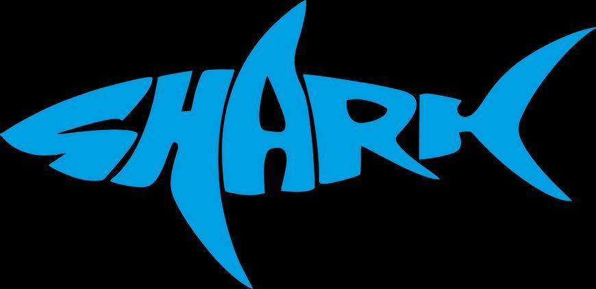 Виниловая наклейка на авто SHARK 25 х 12 см 20192 фото