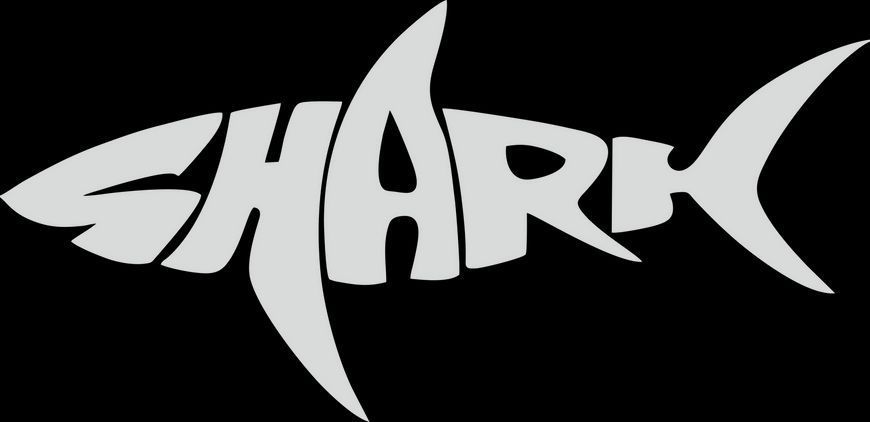 Виниловая наклейка на авто SHARK 25 х 12 см 20192 фото