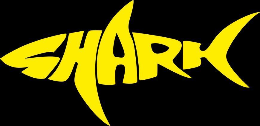 Виниловая наклейка на авто SHARK 25 х 12 см 20192 фото