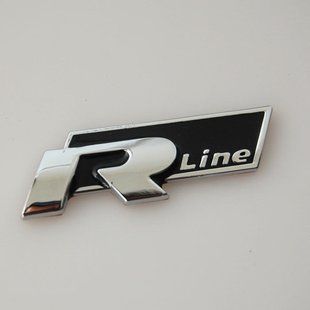 3D емблема R-LINE - Колір чорний 30044 фото