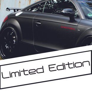 Наклейки на автомобіль Limited Edition чорна 20104 фото