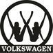 Виниловая наклейка на авто - Volkswagen Девушки 15 х 15 см 200182 фото 1