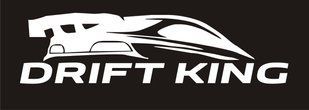 Наклейка на автомобіль - DRIFT KING біла 200791 фото