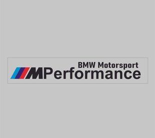 Наклейка на авто BMW ///Performance 400x52 мм черная 200412 фото