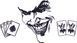Наклейка на заднее стекло JOKER 50 х 90см 20157 фото 2