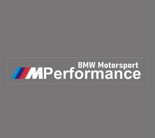 Наклейка на авто BMW ///Performance 400x52 мм белая 200413 фото