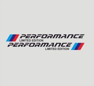 Наклейка на порог BMW ///Performance 300x27 мм черная 200414 фото