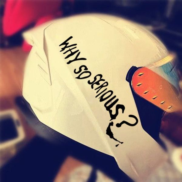 Наклейка на авто WHY SO SERIOUS 30х9,2 см размер можно менять 20159 фото