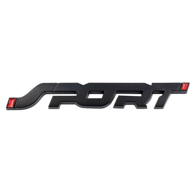 3D емблема Sport - чорна 300483 фото