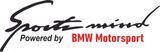 Наклейка Sports Mind Powered by BMW Motorsport на капот 29x9 см 200293 фото