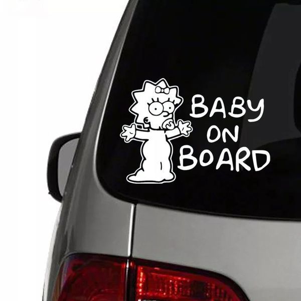Наклейка на авто BABY ON BOARD 12х17 см размер можно менять 20160 фото