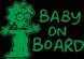 Наклейка на авто BABY ON BOARD 12х17 см размер можно менять 20160 фото 9