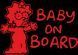 Наклейка на авто BABY ON BOARD 12х17 см размер можно менять 20160 фото 6