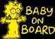Наклейка на авто BABY ON BOARD 12х17 см размер можно менять 20160 фото 5