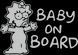 Наклейка на авто BABY ON BOARD 12х17 см размер можно менять 20160 фото 10