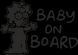 Наклейка на авто BABY ON BOARD 12х17 см размер можно менять 20160 фото 2