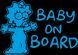 Наклейка на авто BABY ON BOARD 12х17 см размер можно менять 20160 фото 7