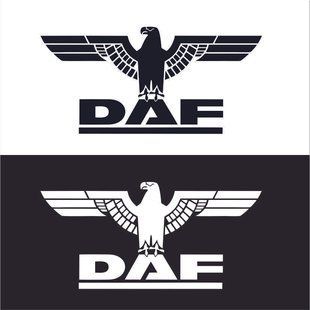 Наклейка вінілова на автомобіль DAF Condor орел 200152 фото