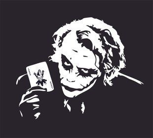 Наклейка на заднее стекло Joker 50 x 62 см 20162 фото