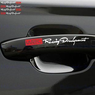 Комплект наклейок Racing Development WRC - Білі з червоним (4 штуки) 200173 фото